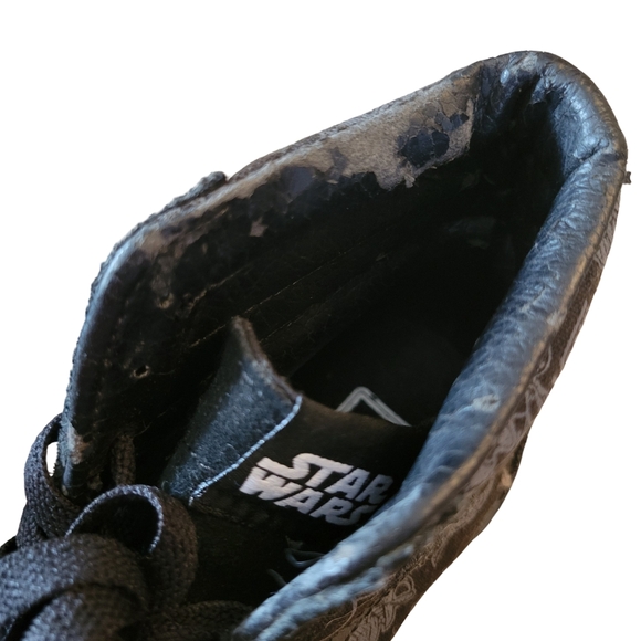 Vans Sk8-Hi Star Wars Men Sz 4.5 Wmn 5 Black Dark Side Darth Vader Sneakers - Picture 7 of 11